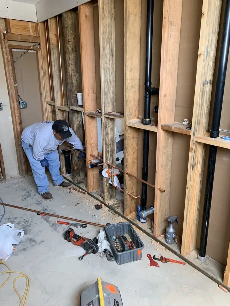 Commercial rough-in plumbing for Water Heater Replacement in Bassett Creek